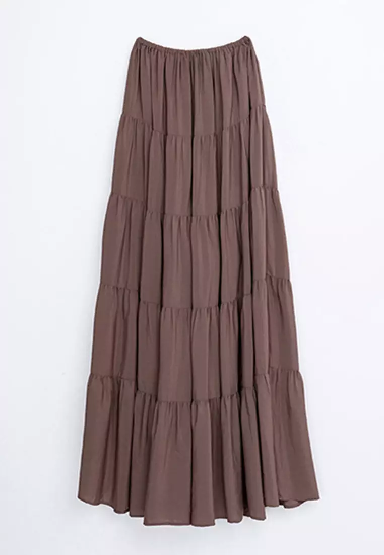 Ruffled Maxi Skirt