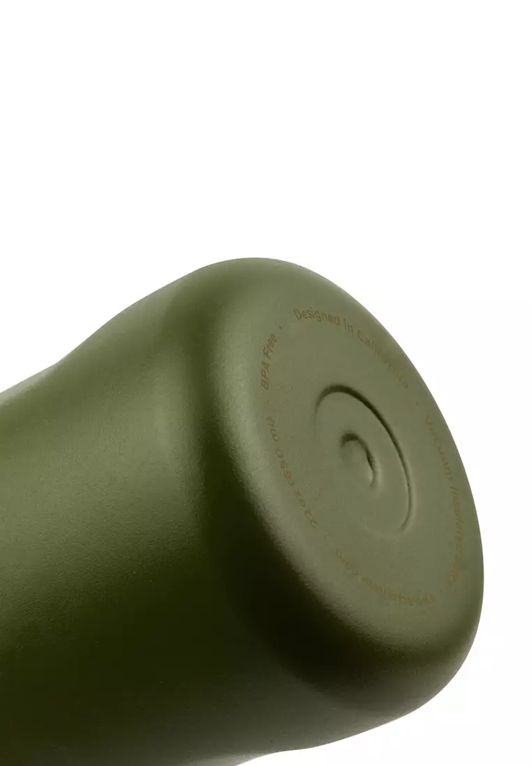 22oz Walnut New Sports Lid Bottle Wide Mouth Vacuum Insulated Stainless Steel Drinking Water Bottle