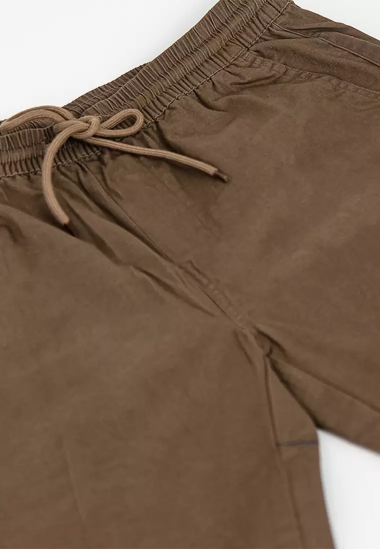 Forest 100% Cotton Twill Slim Fit Jogger Long Pants - Seluar Panjang Lelaki - 610189- Brown
