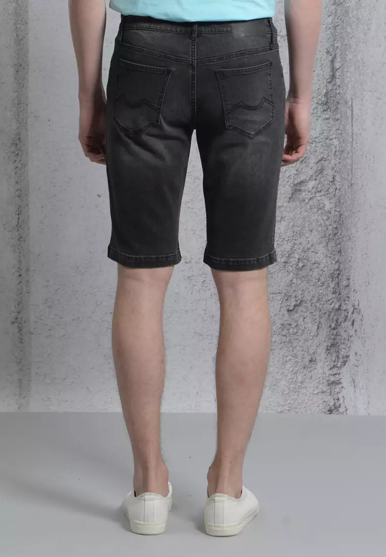 Men's Washed Denim Shorts