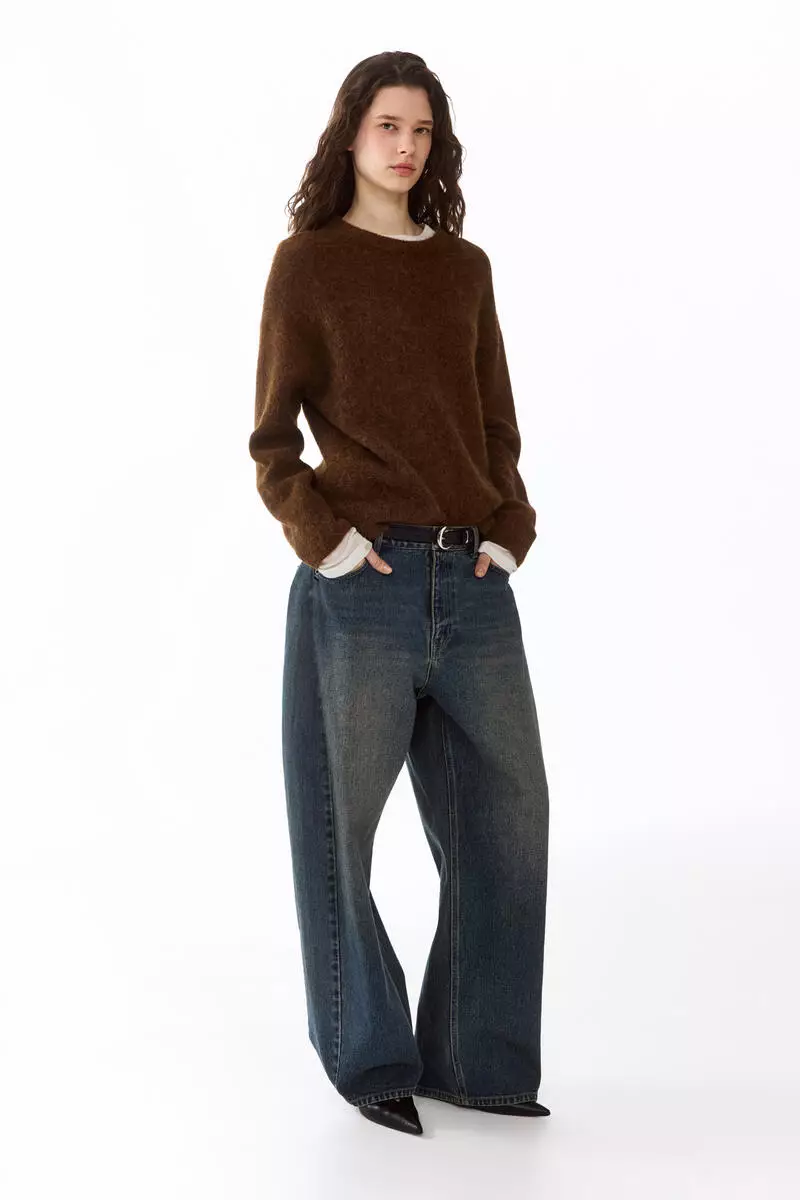 Oversized alpaca-blend jumper