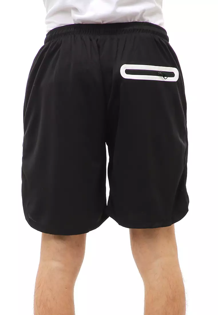 Rishham Celana Pendek Olahraga Pria Double Layer Jogging Fitness Material Polyester + Cotton ORIGINAL