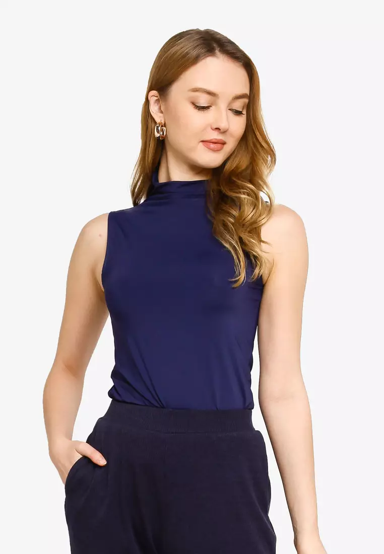  Jessica London Women's Plus Size Two Piece Sleeveless Tunic Top Capri  Pants Linen Blend Set - 12, Navy Blue : Clothing, Shoes & Jewelry