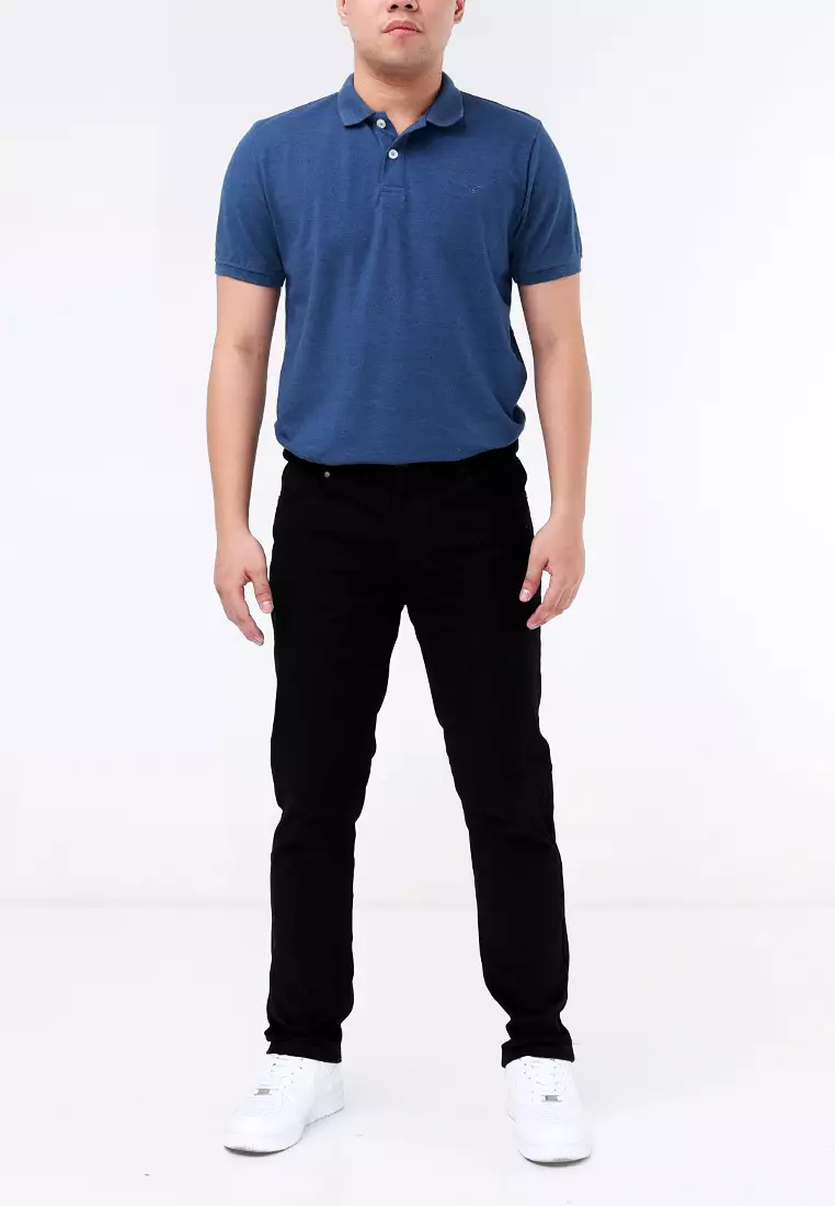 Colored Long Pants Slim Tapered Stretch