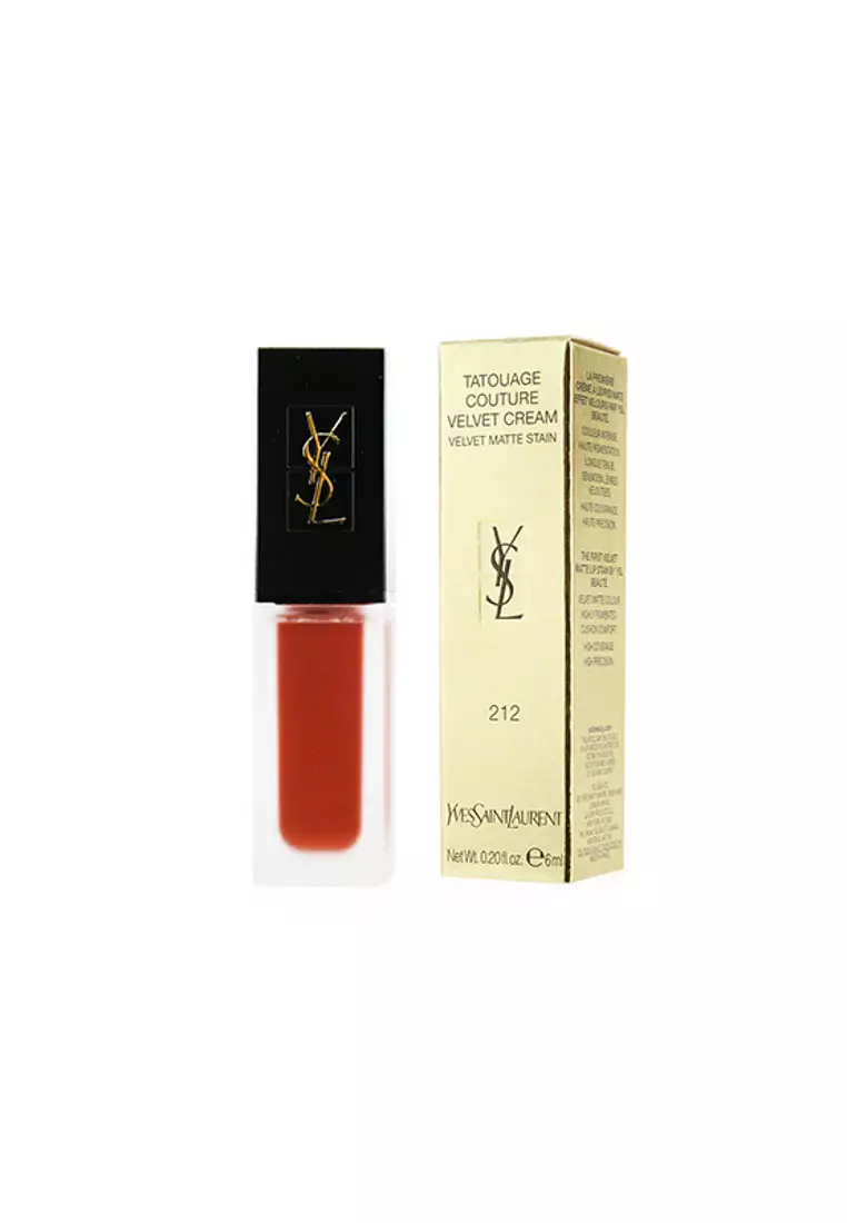 Discount on Yves Saint Laurent  shoes - SKU: Yves Saint Laurent - Tatouage Couture Velvet Cream Velvet Matte Stain - # 212 Rouge Rebel 6ml/0.2oz