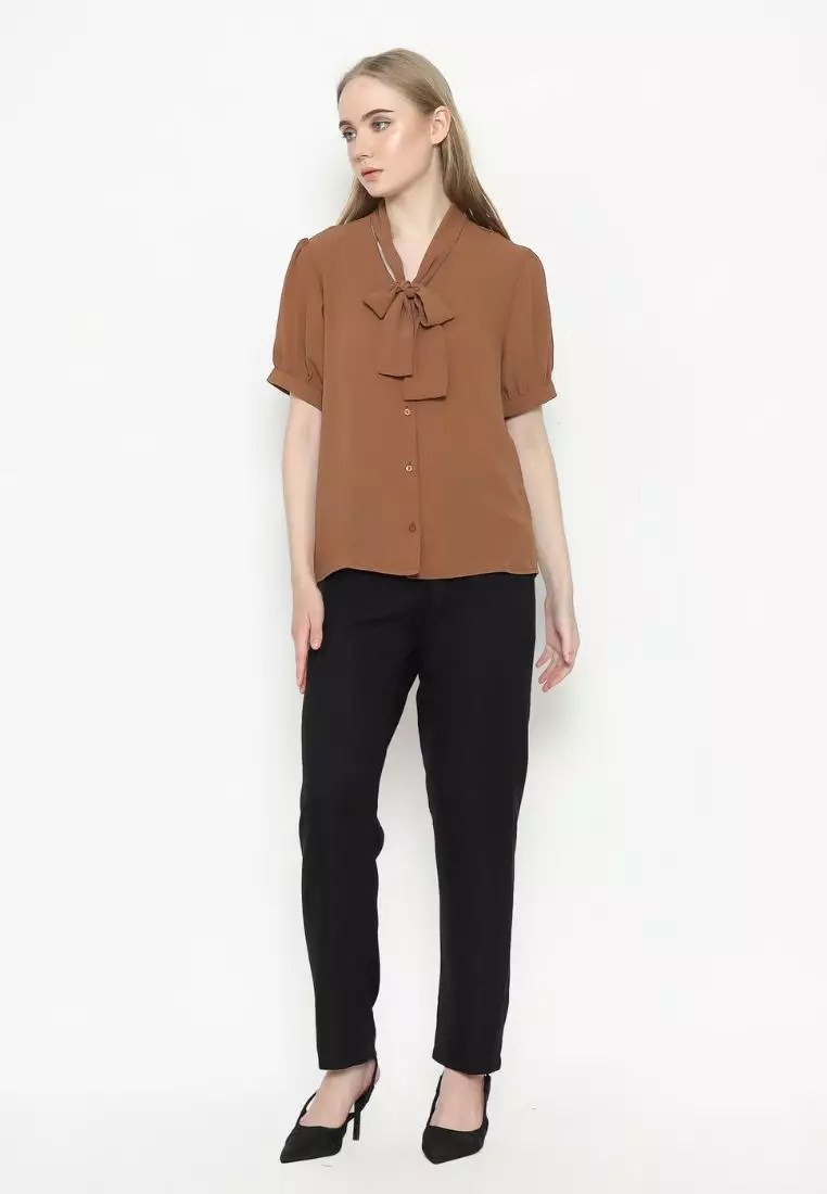 Urban Exchange Anna Blouse Brown