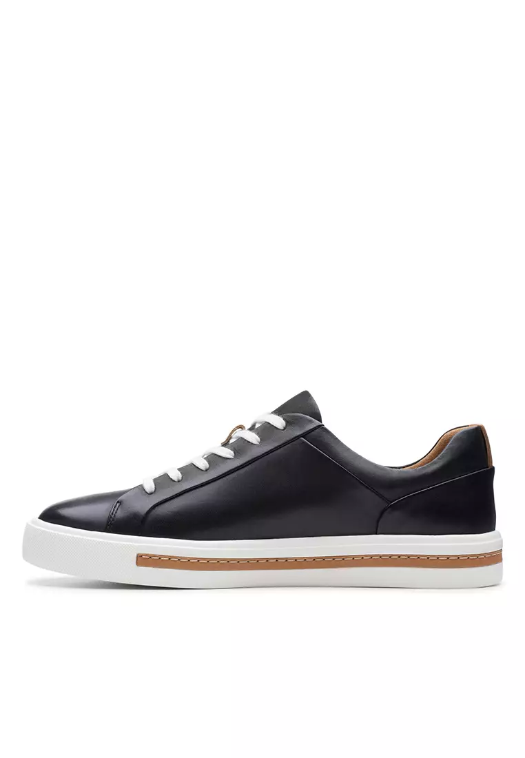 Un Maui Lace Black Leather Womens Sport Shoes