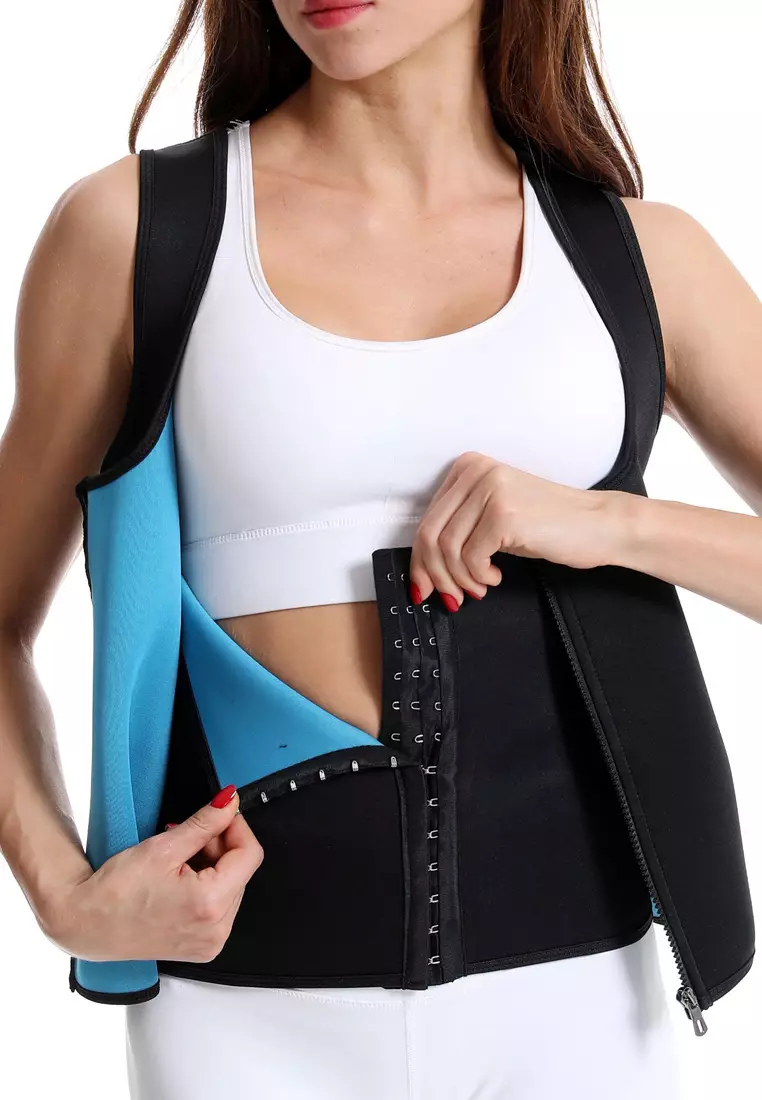 Women's Breathable Tummy Control Corset Hook & Loop Waist Trainer & Compression Girdle Belt Cincher