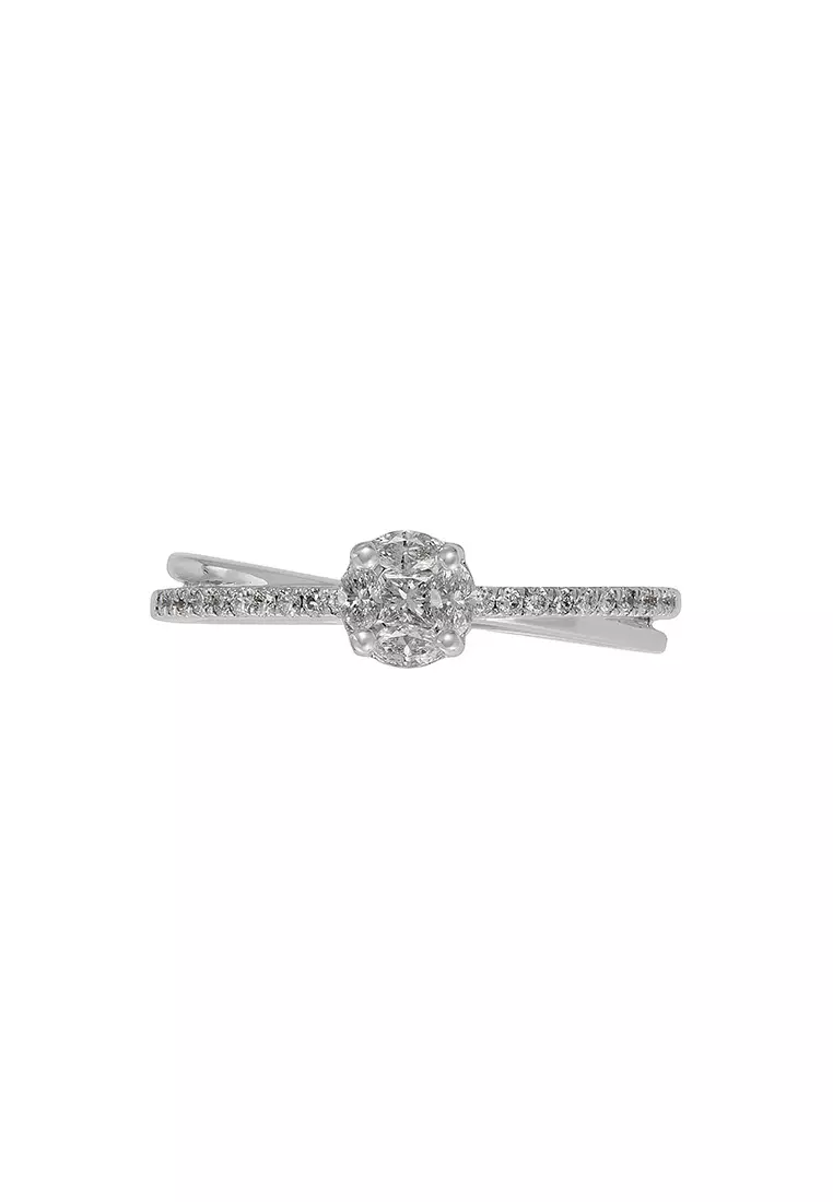 HABIB Empress | Marquise, Princess and Diamond Ring in 750/18K White Gold 268340224(WG)