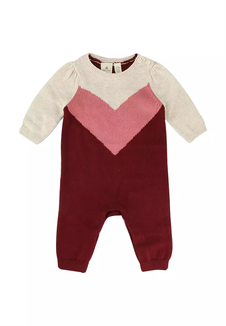 Knitted bodysuit - Beige-pink - Kids