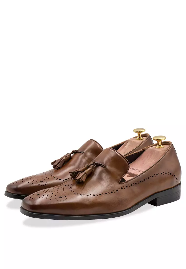 Pergamino Chestnut Tassel Loafer