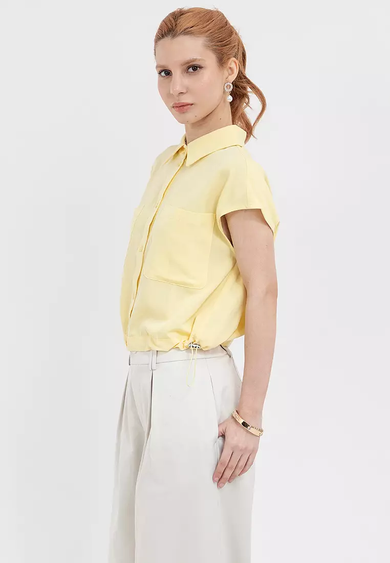 MADIWA Pulled Waist Blouse