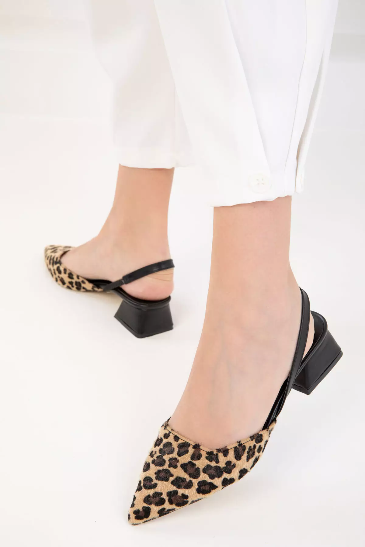 Leopard Women's Classic Heeled Shoes 20318