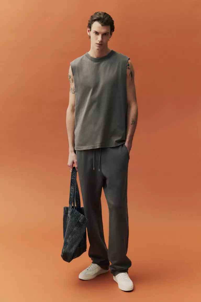 Regular Fit Washed vest top