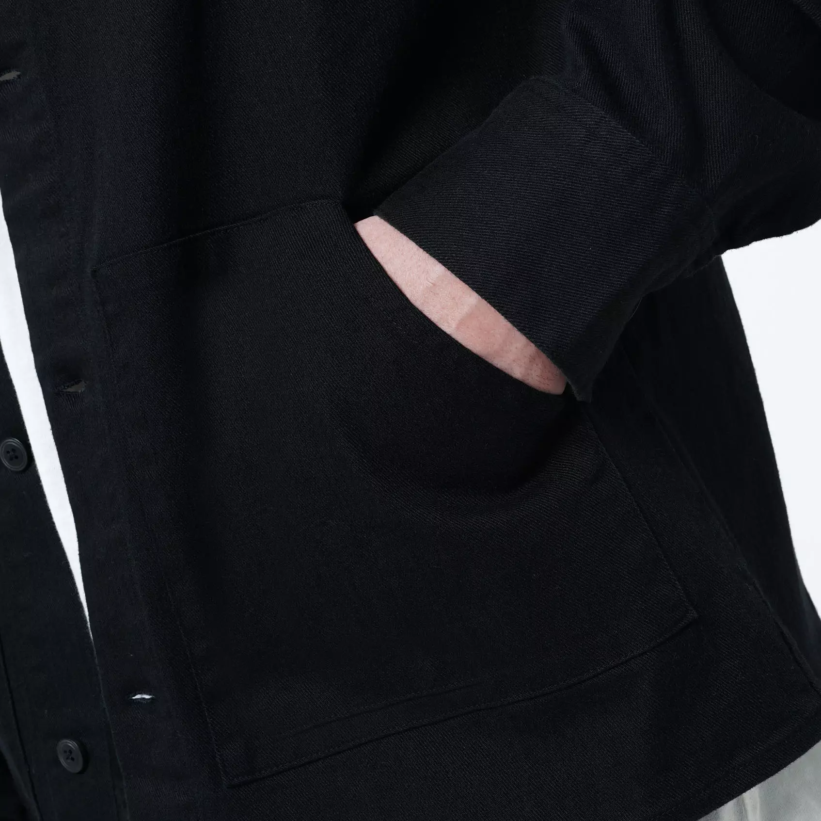 CELCIUS Collar Jacket LIN001642C Hitam