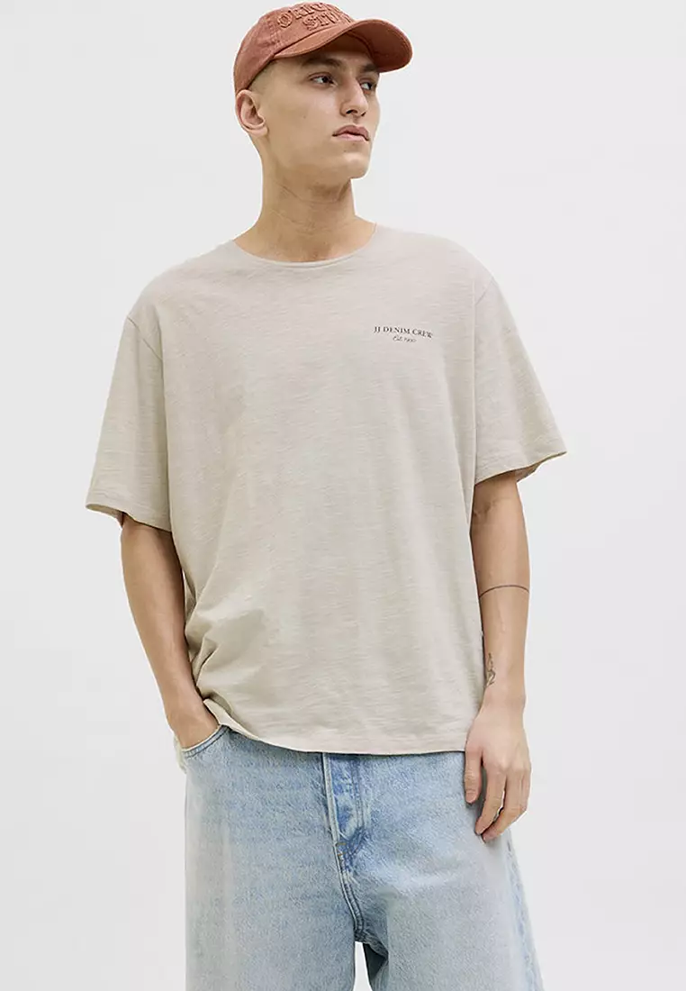 Jeff Monochrome Short Sleeves Crew Neck Tee