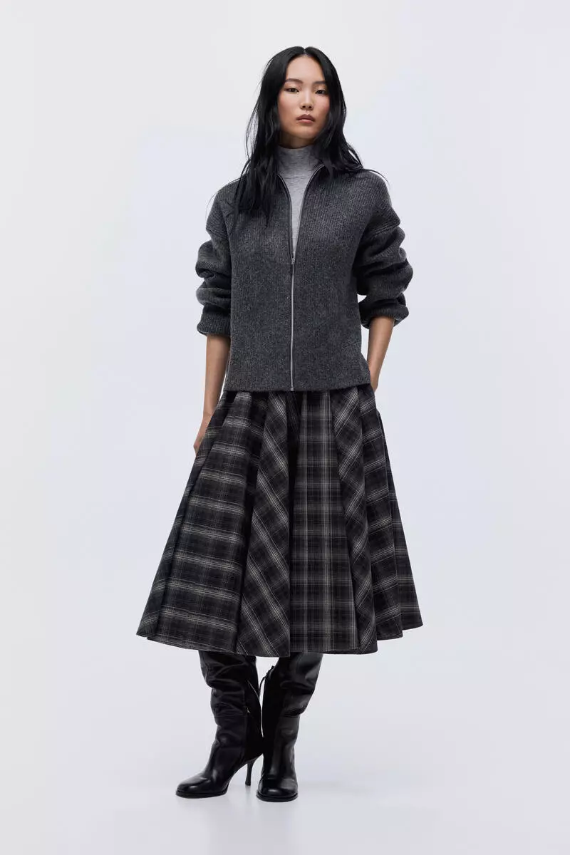 Zip-through cardigan