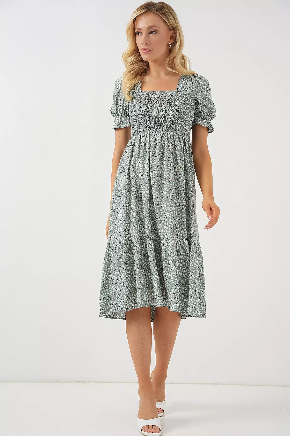 Viscose Midi Dress