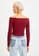 Trendyol red Off Shoulder Knitted Blouse 2B842AA6312194GS_2