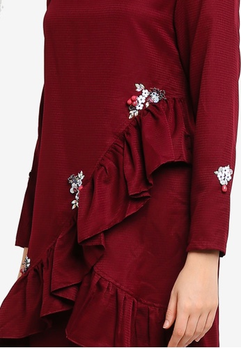 Buy Kurung Modern from peace collections in Red only 169