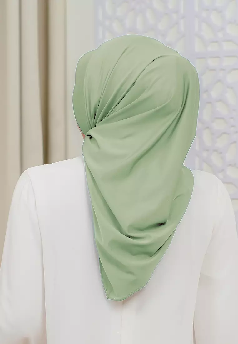 HIJAB INSTAN SOFTPAD AMEENA - SOFT GREEN