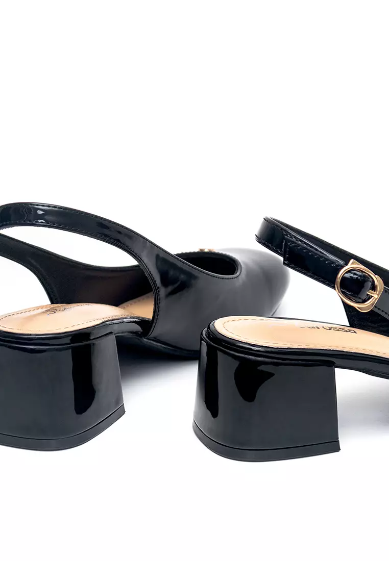 Blair Heels in Black Glossy