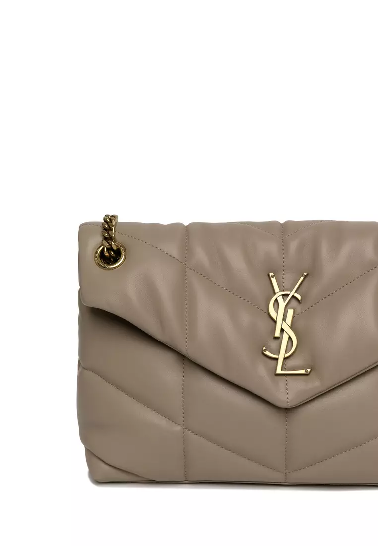 Buy SAINT LAURENT Lambskin Leather Chain Bag crossbody Bag 2024