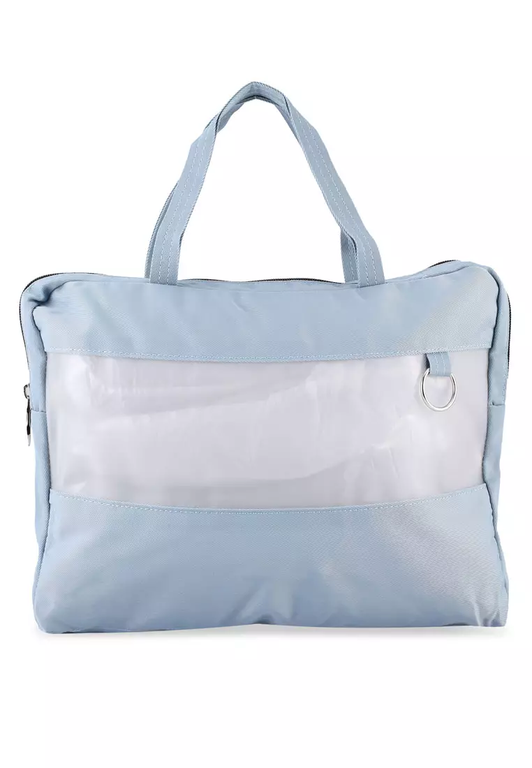 A4 Size Top Handle Bag With Wristlet