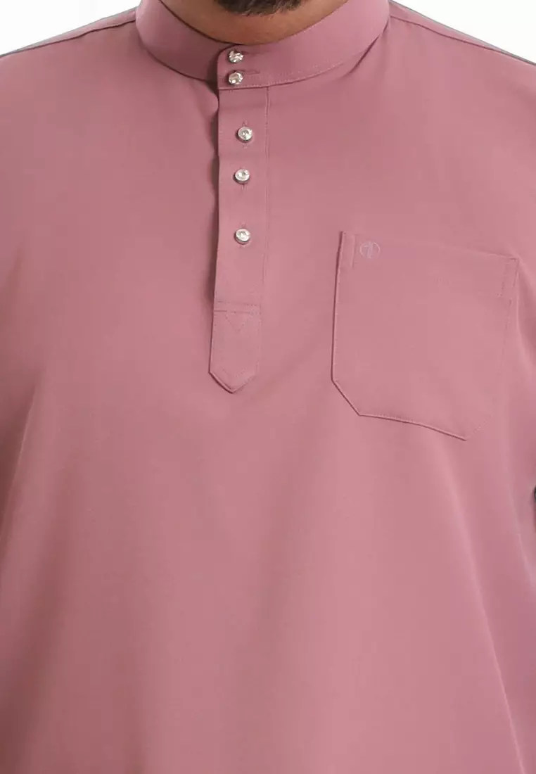 Alain Delon Baju Melayu Cekak Musang Dewasa - 19026001-71WistfulMauve