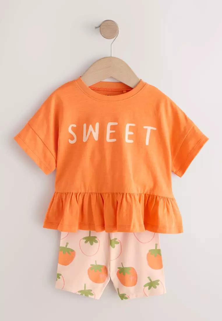 Short Sleeve Top and Shorts Set