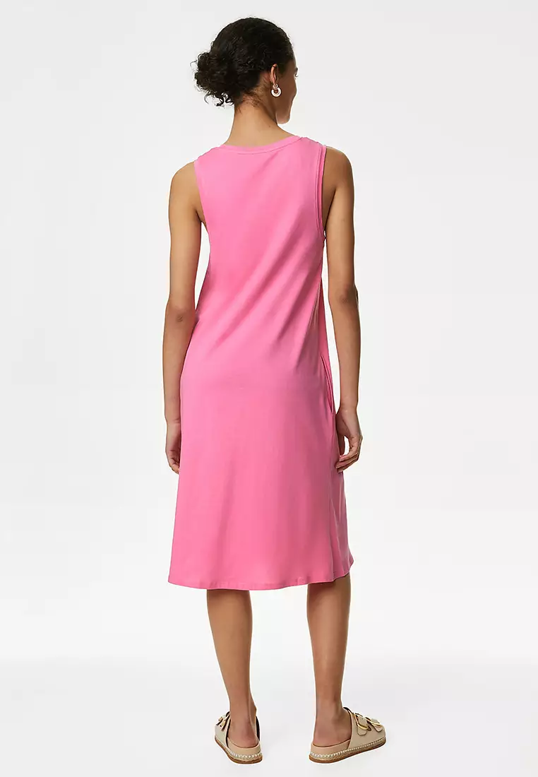 Pure Cotton Mini Smock Dress