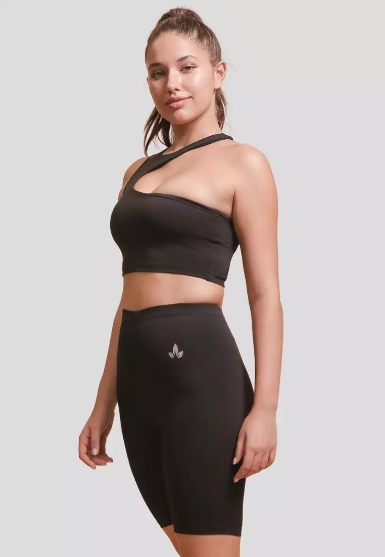 Dani Halter Neck Sports Bra and Biker Shorts Set