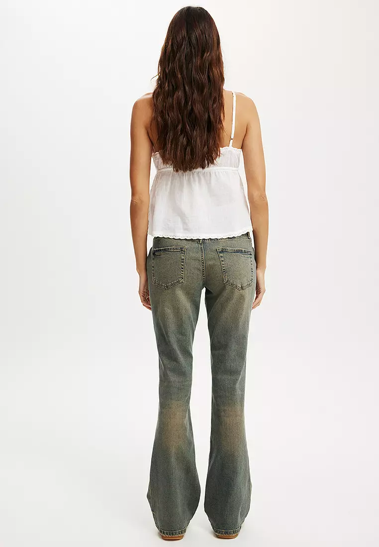 Low Rise Bootcut Jeans