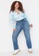 Trendyol blue Plus Size Bootcut Jeans A554DAA48599C1GS_6