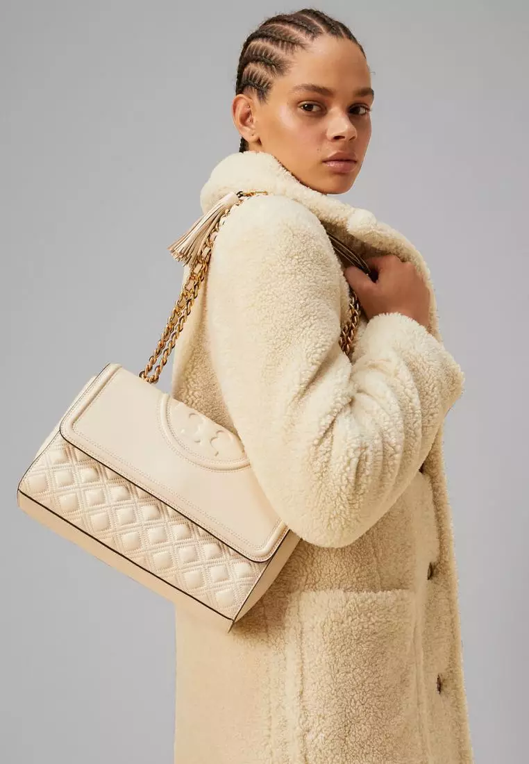 Fleming chevron deals flap shoulder bag