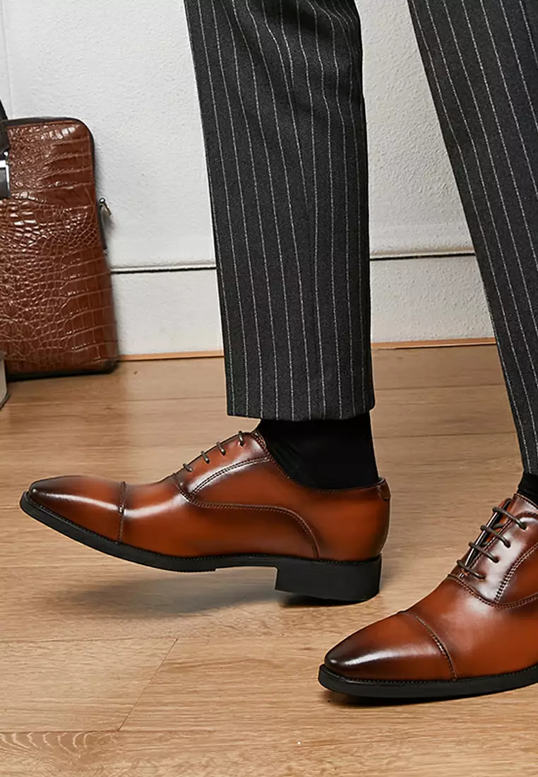 Leather Cap Toe Business Shoes KB22KB05