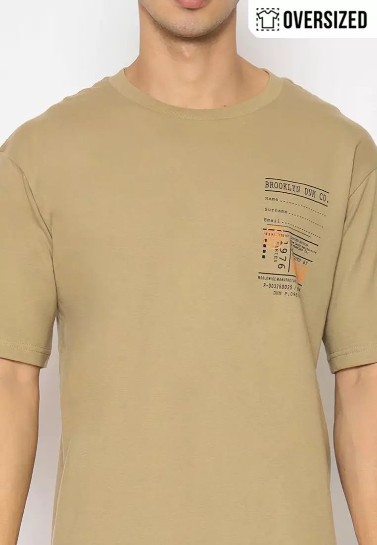 RBJ T-Shirt Cotton Oversized Pria 2079230281