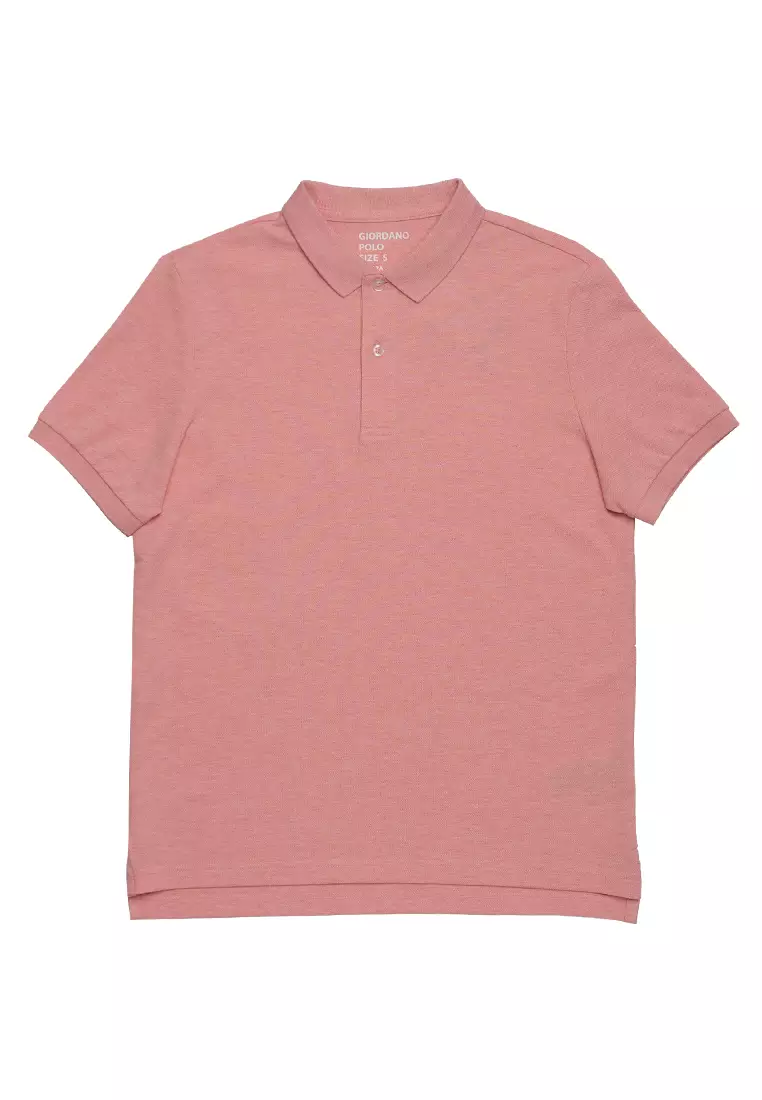 Giordano pink polo sales shirt