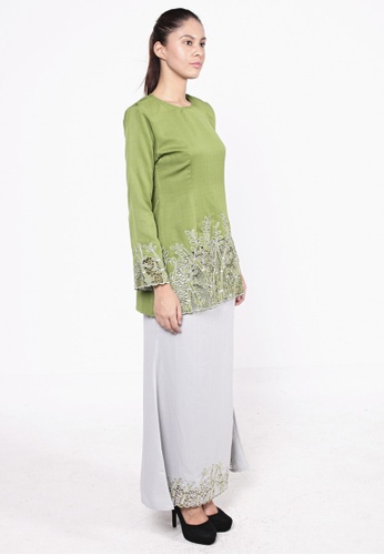 Buy Bamboo Kurung Green from HESHDITY in Green only 239