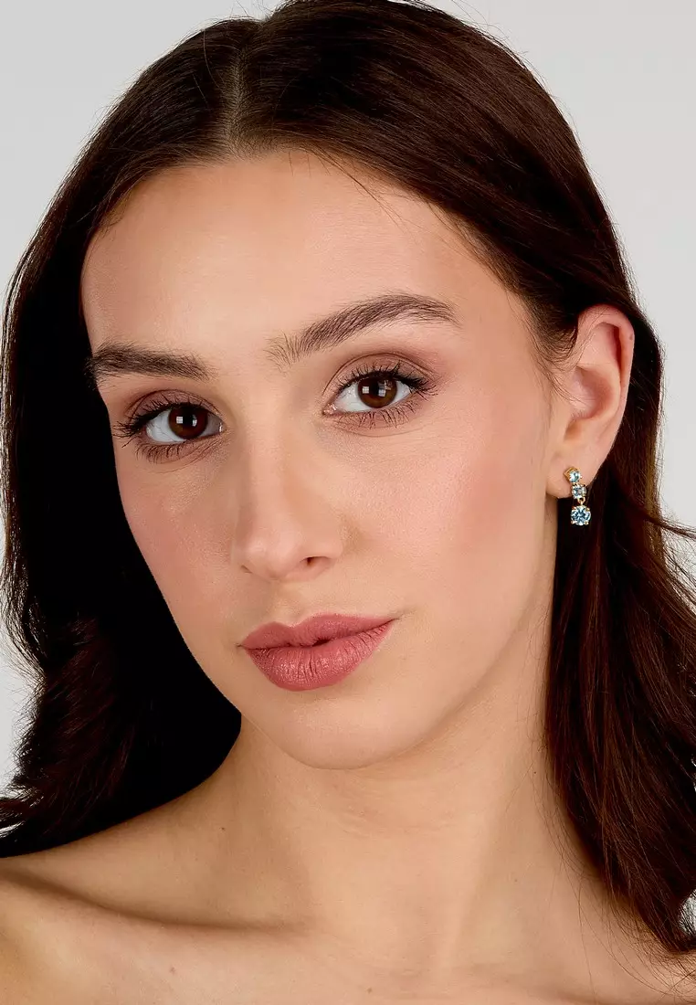MORELLATO TESORI Blue and Gold Earrings SAIW301