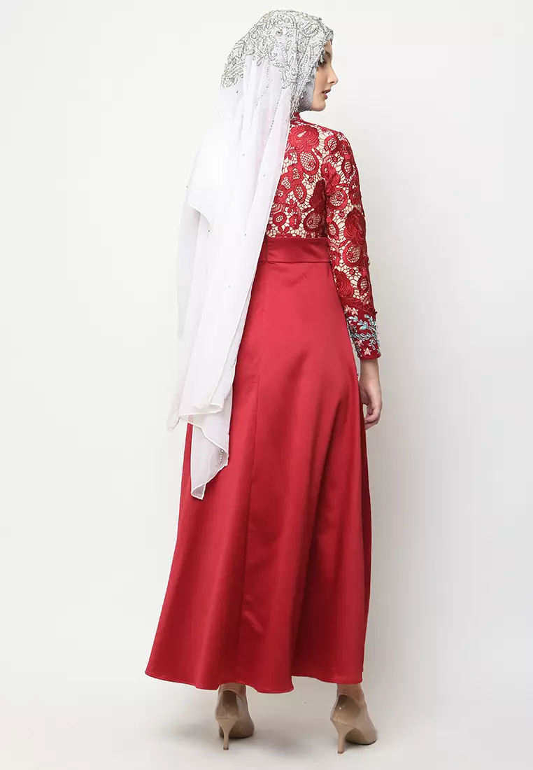 Bibiq Gamis Brokat Satin