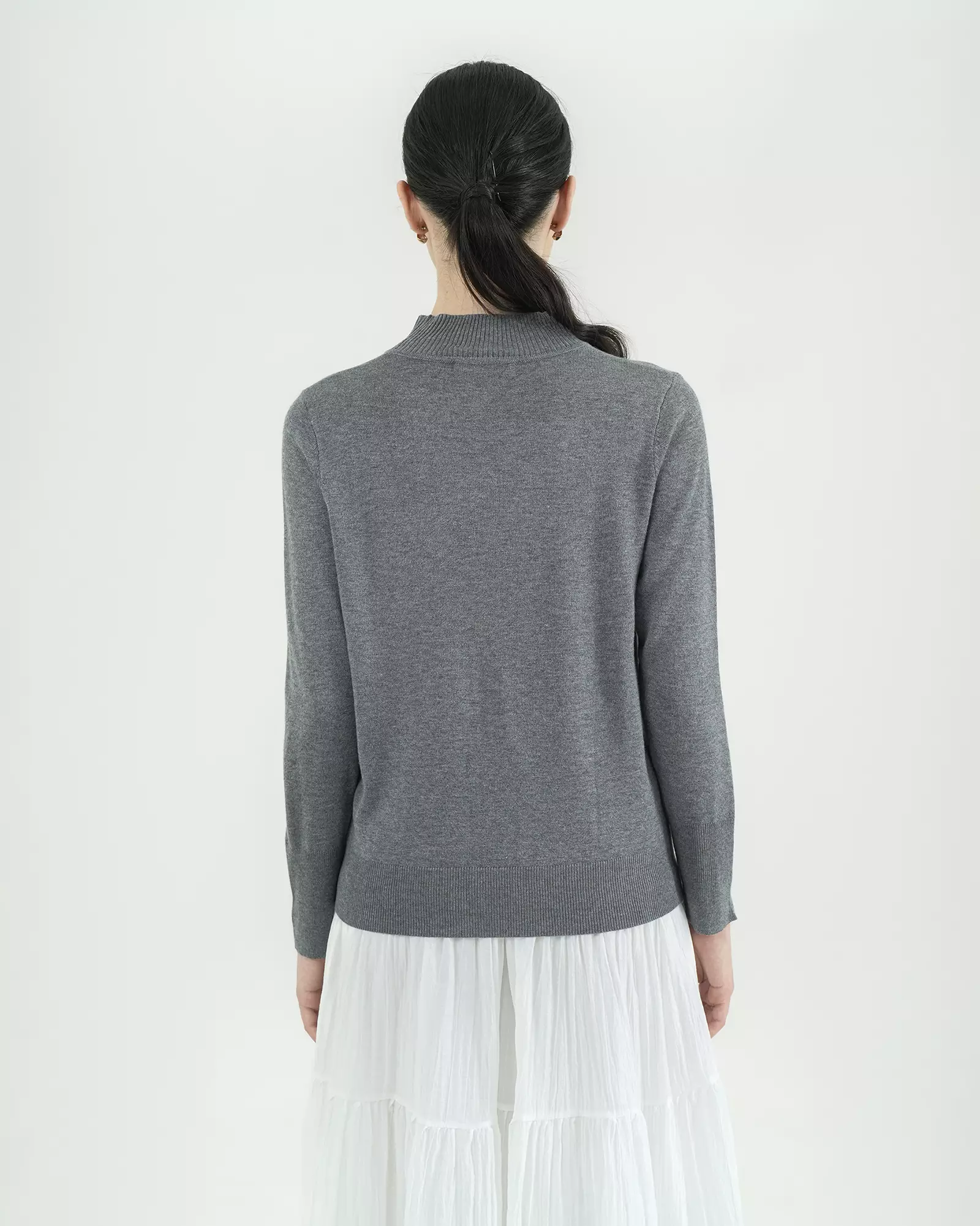 Geulis.id AGILE KNIT TOP - Grey