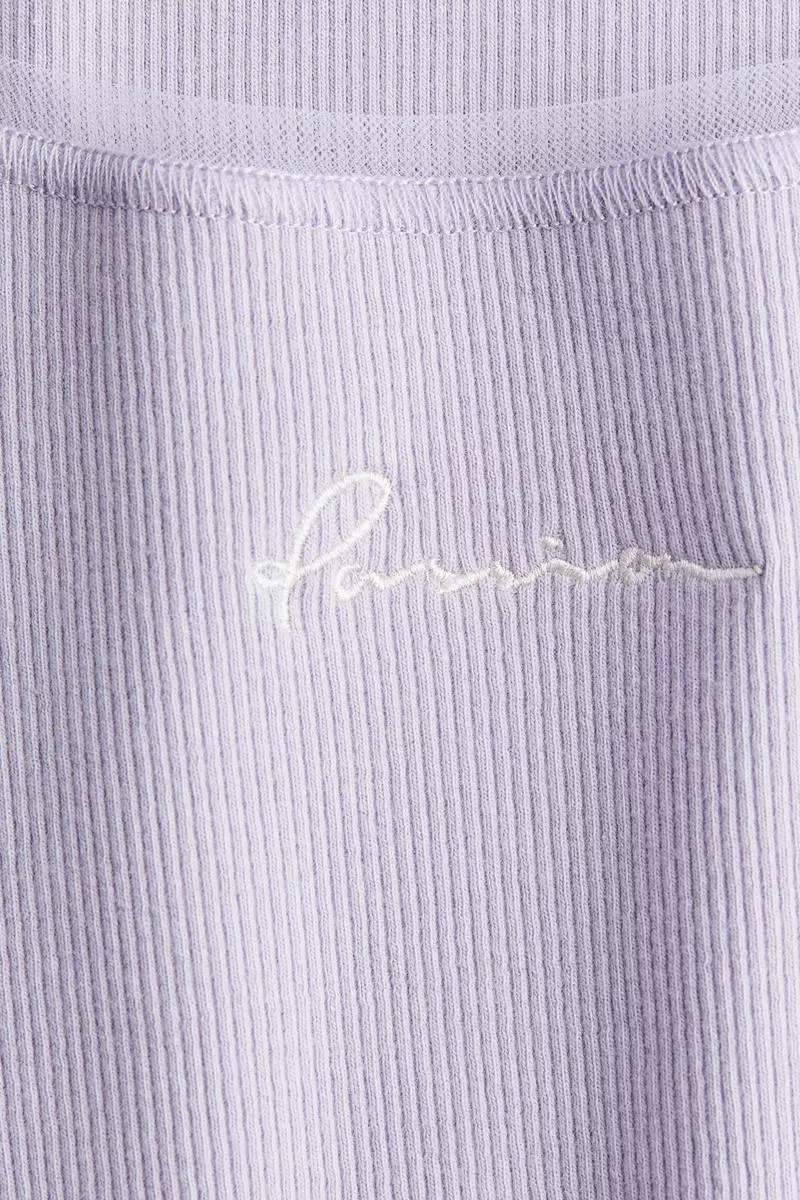 Mesh-trimmed vest top