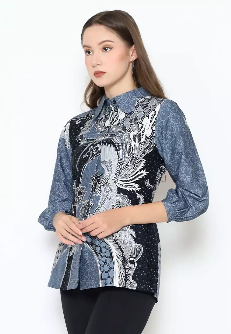 Hadinata Batik Wanita Superfine Blouse Sita Satriya