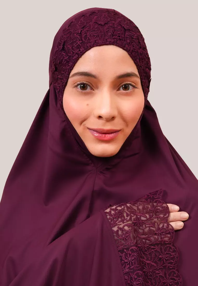 Siti Khadijah Telekung Modish Freya in Fig