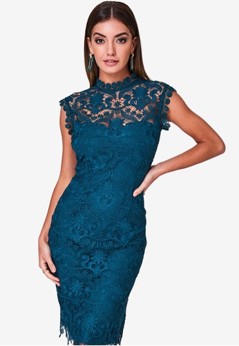 Shop Paper Dolls Green Lace Dress Online On Zalora Philippines
