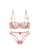 W.Excellence pink Premium Pink Lace Lingerie Set (Bra and Underwear) BD42CUS0092E17GS_1