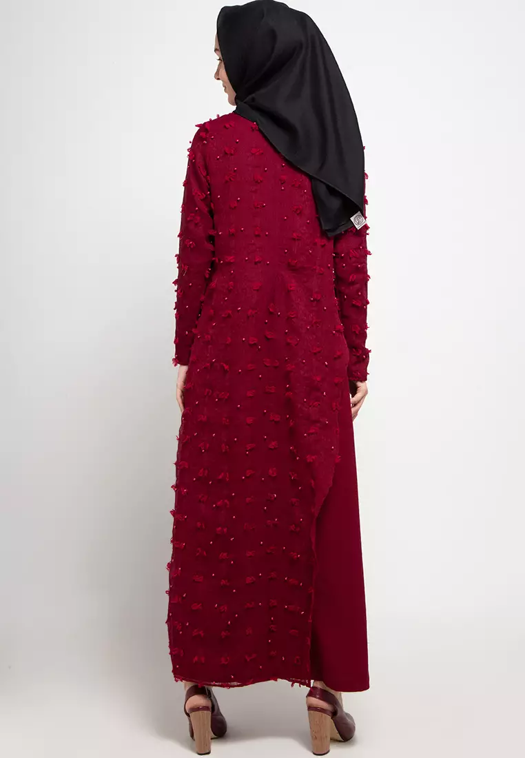 Jane Maxi Dress In Maroon