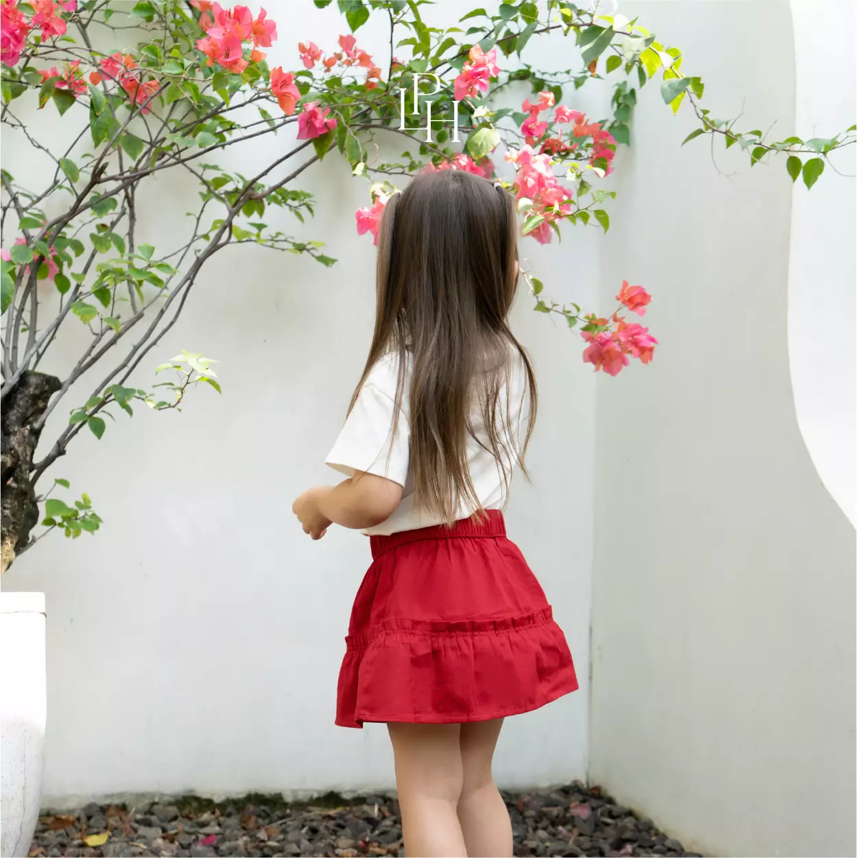 Little Palmerhaus - Rin Ruffle Skirt (Rok Anak) Pretty Pink