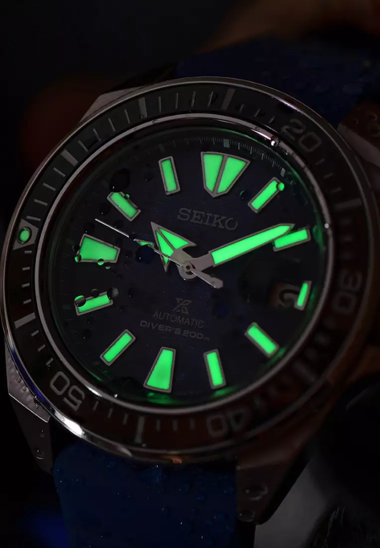 Seiko Prospex King Samurai Save The Ocean Special Edition 'Dark Manta Ray' Diver's 200m Automatic Watch SRPF79K1